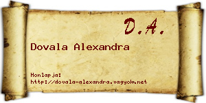 Dovala Alexandra névjegykártya